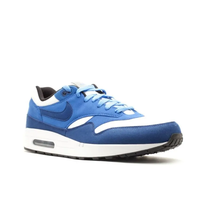 Nike Air Max 1 Anti-Slip Wear-Resistant Low-Top Running Shoes Men's Dark Blue-2