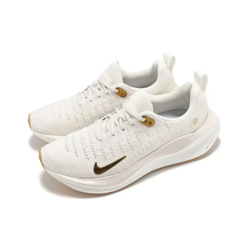 Nike ReactX Infinity Run 4 White Gum Metallic Gold Women's-2
