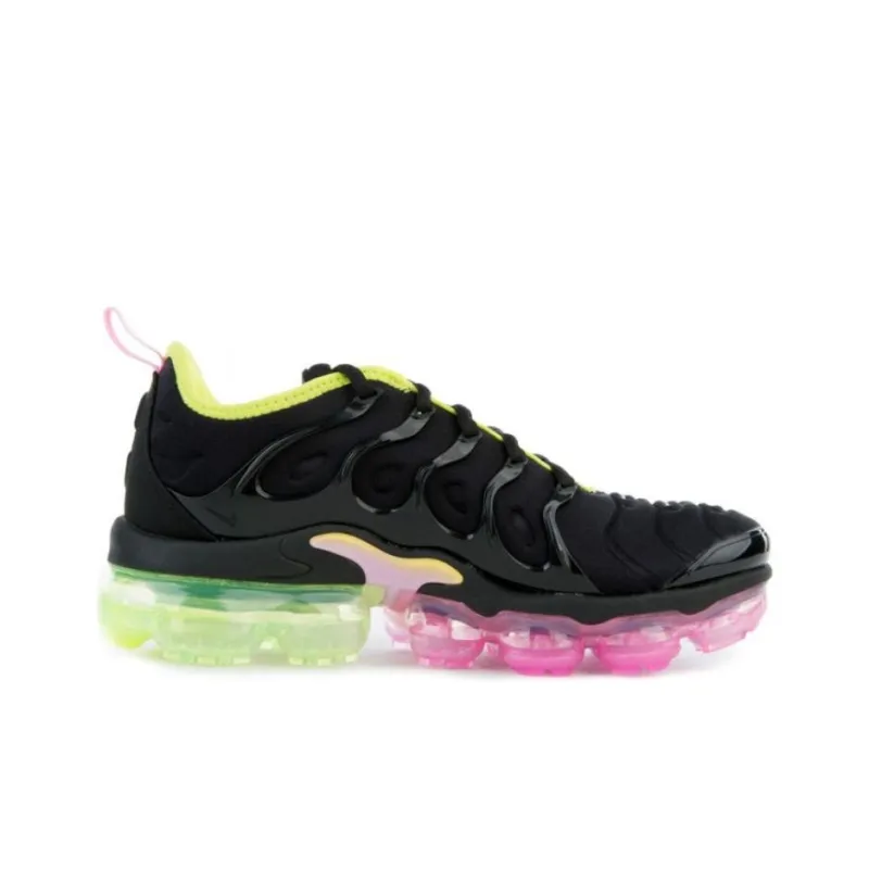 Nike Air VaporMax Plus Black Pink Rise Volt Women's-1
