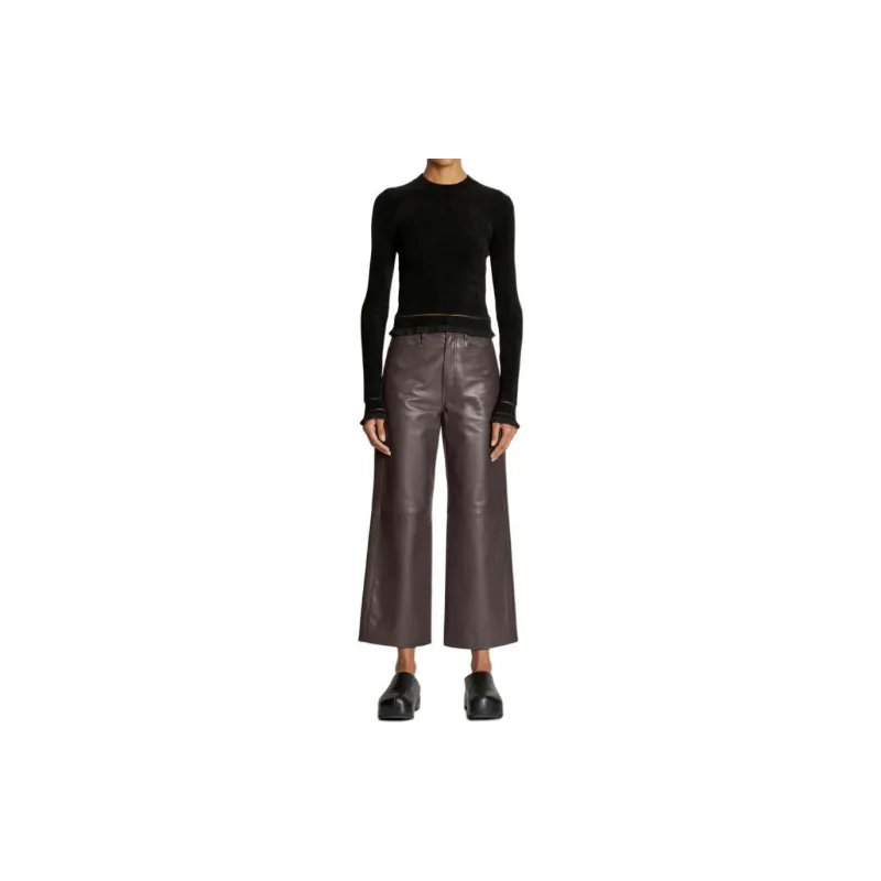 PROENZA SCHOULER Cropped Chenille texture Jumper-1