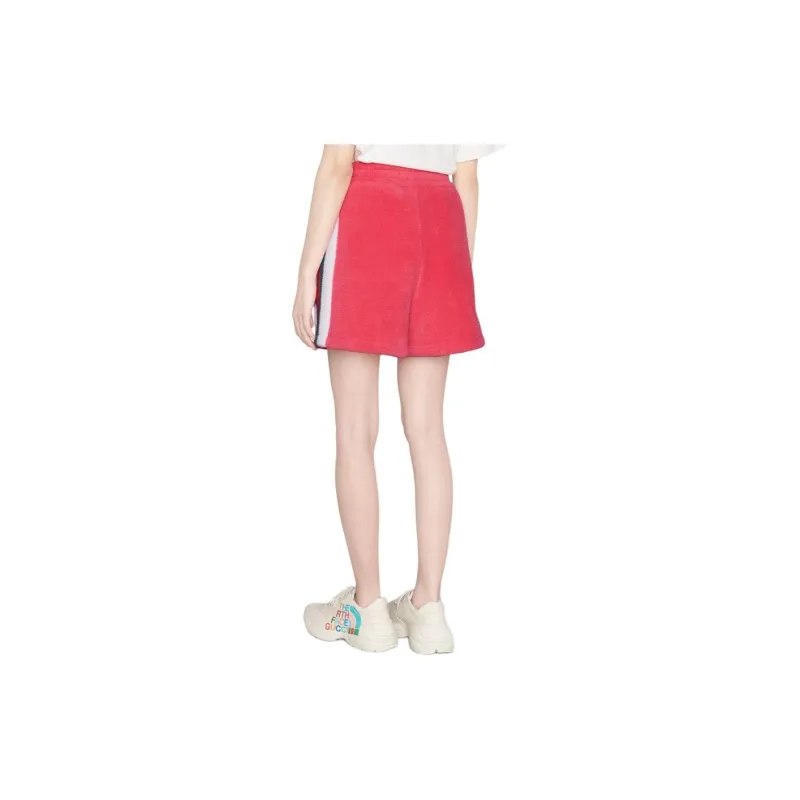 GUCCI X The North Face Fleece Shorts Dark Pink-3