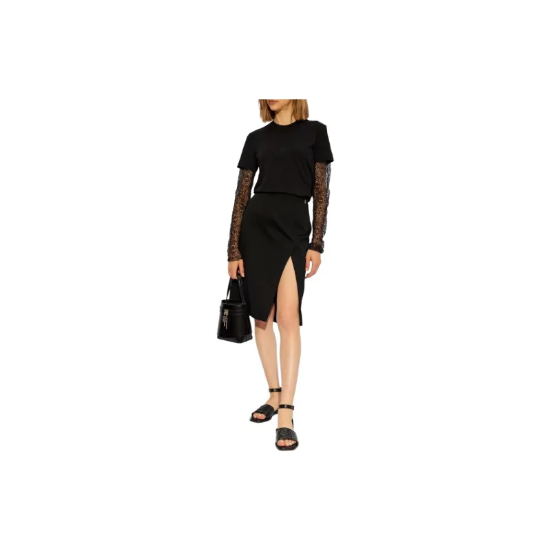 Givenchy Lace Sleeves Crewneck T Shirt-1