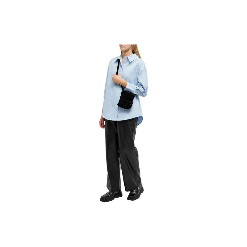 Anine Bing High low Hem Long sleeve Shirt-3