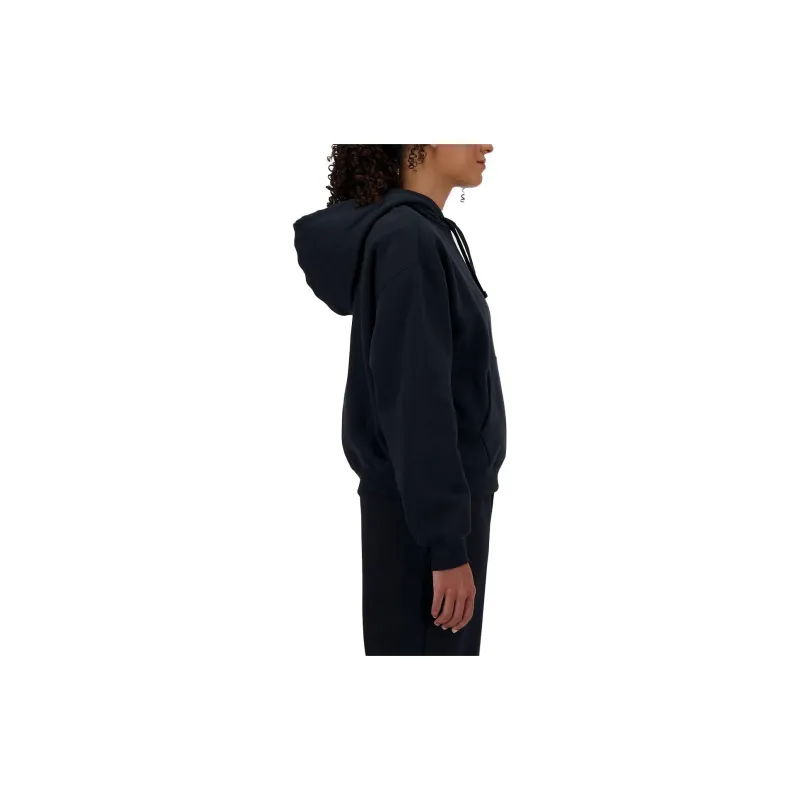 New Balance Sport Essentials Fleece Hoodie Sweatshirt Women's Black-3