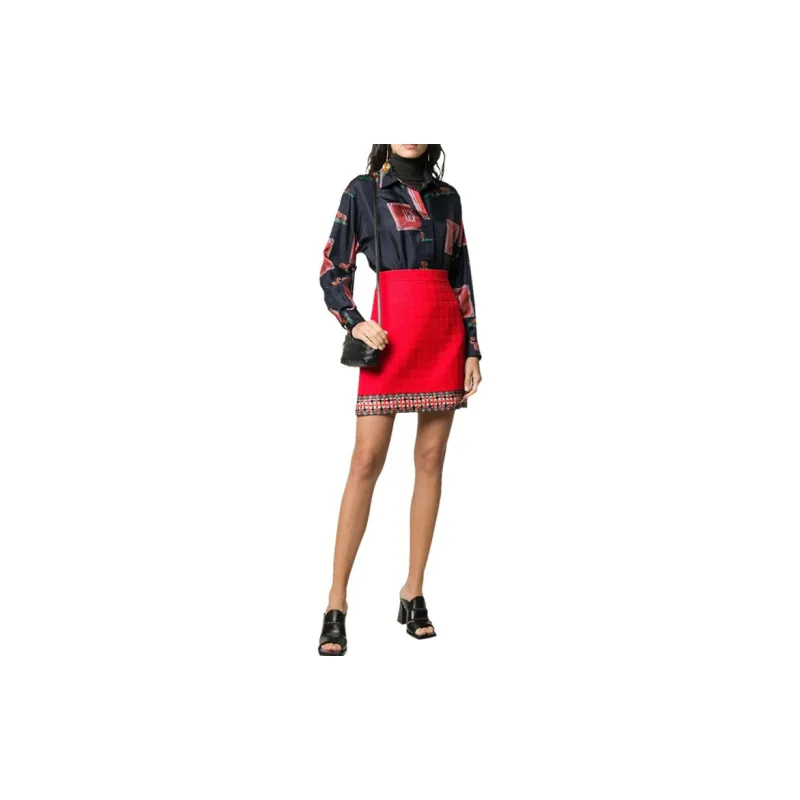 GUCCI Tweed A line Skirt-3
