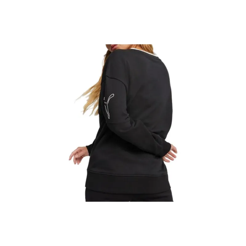 PUMA Sweatshirts Women's Black-3