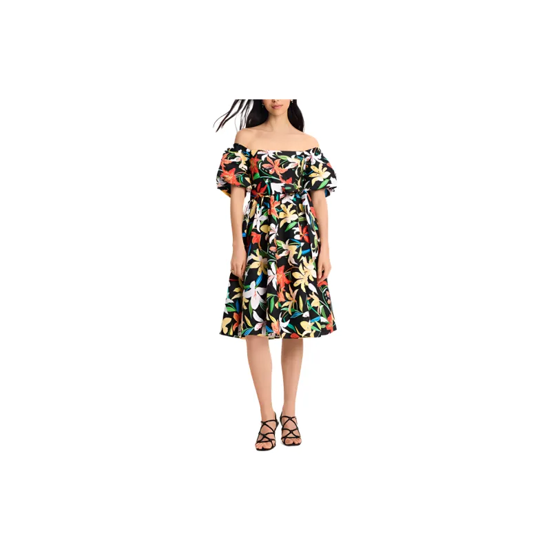 Kate Spade Floral print Square neck Midi Dress-1
