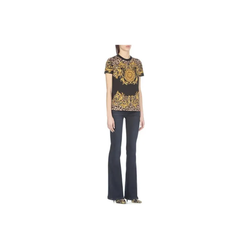 VERSACE JEANS COUTURE SS22 T Shirt Women's Black-3