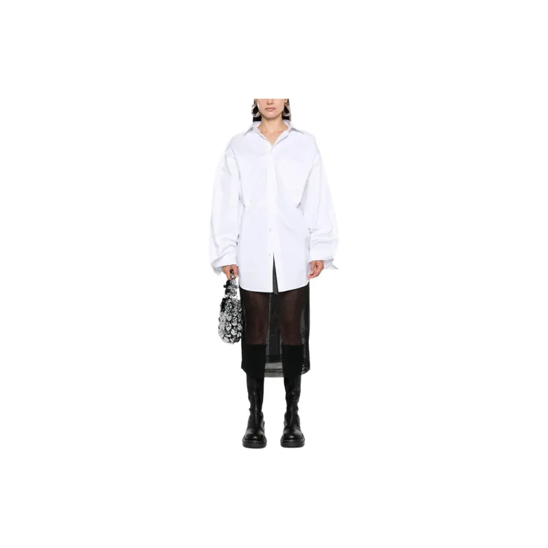 Balenciaga Asymmetric Poplin Shirt-1