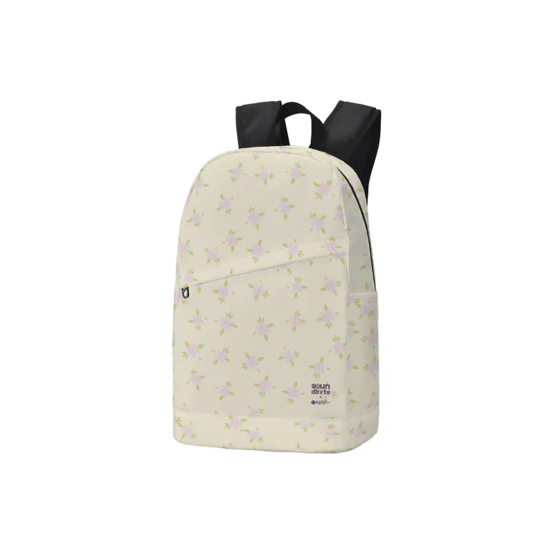Soundbyte Polyester Students Backpack Regular Unisex Beige Yellow-2