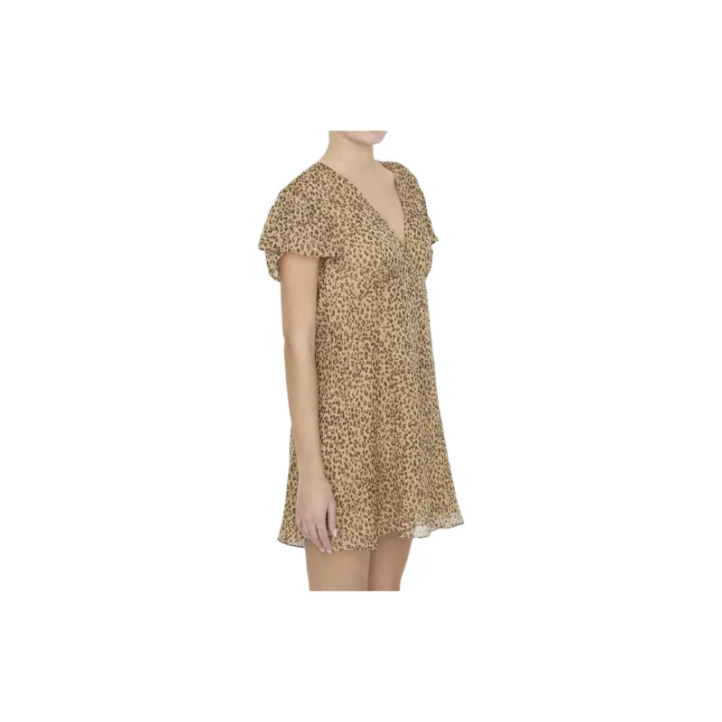 CELINE Leopard Print Mini Dress-4