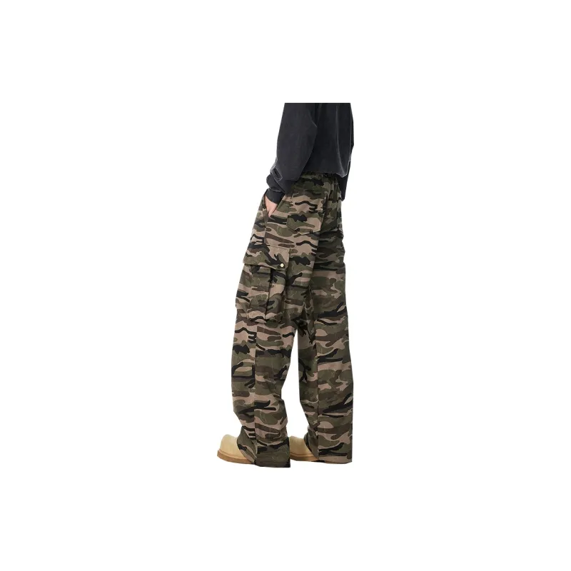 OCTO GAMBOL Casual Pants Unisex Army Green-1