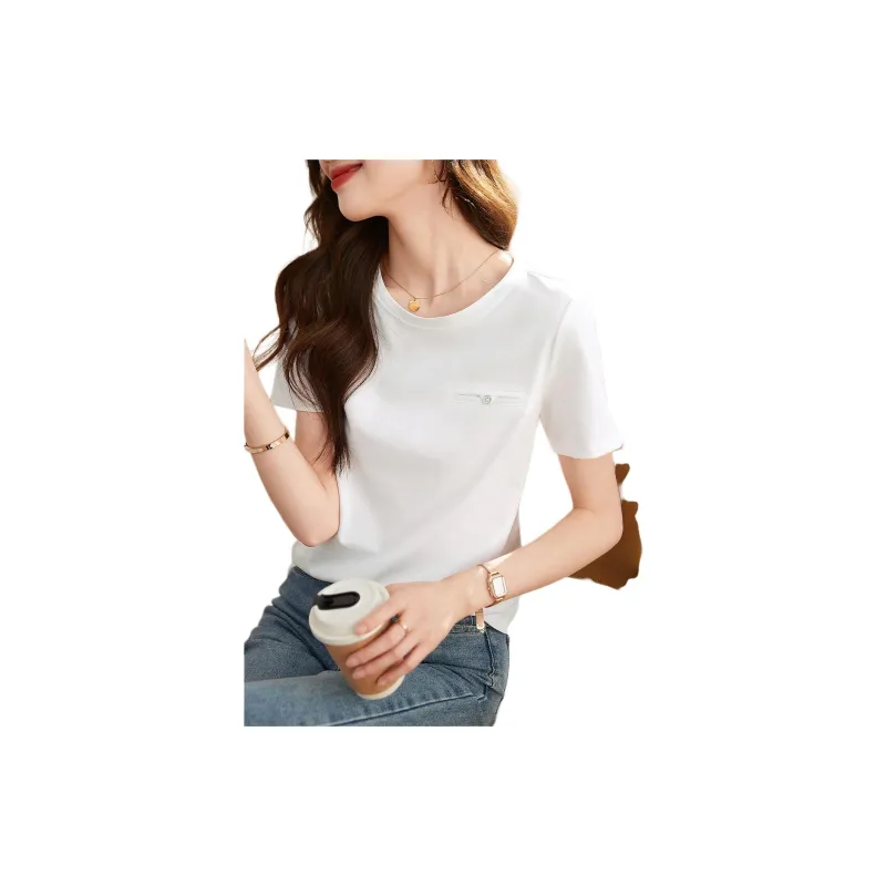 Mo Han Yi Mei T Shirt Women's White-1