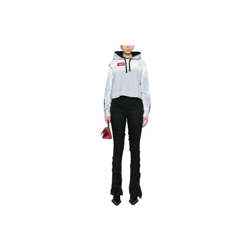 DIESEL F Carlye Cropped Hoodie-1