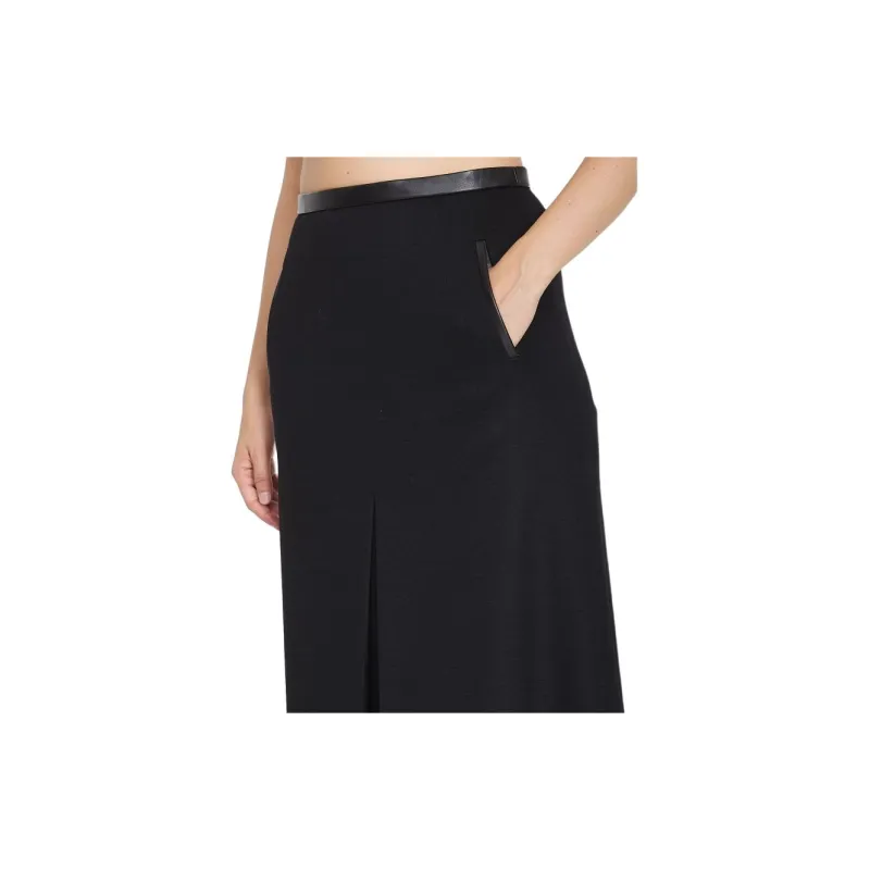 SAINT LAURENT Slit Detailed Skirt-4