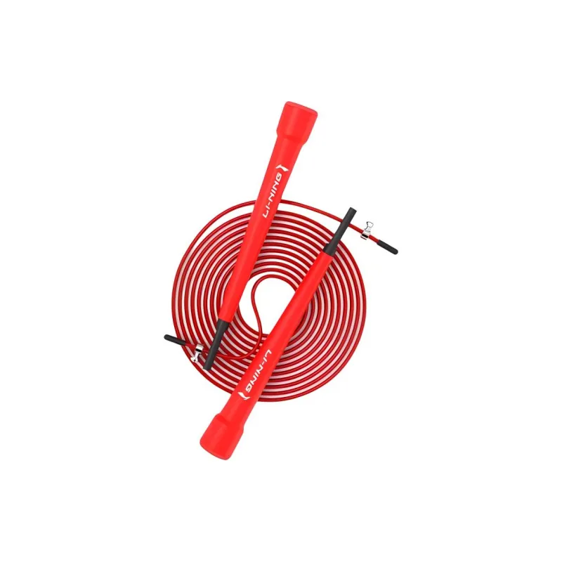LiNing Professional Racing Non Countable Jump Ropes Teenagers Handle Material Plastic, Rope Material PU Steel 3m-5