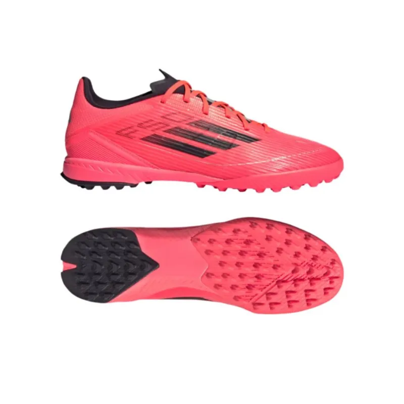 Adidas F50 League Turf Turbo Aurora Black Platinum Metallic-3