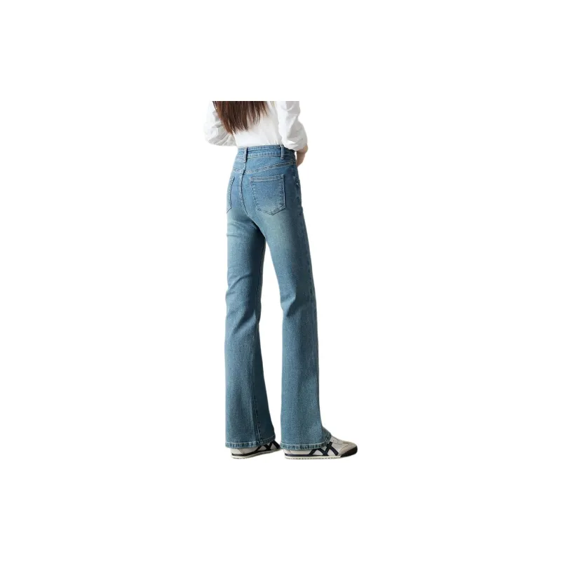 Mo Han Yi Mei Jeans Women's Blue-3