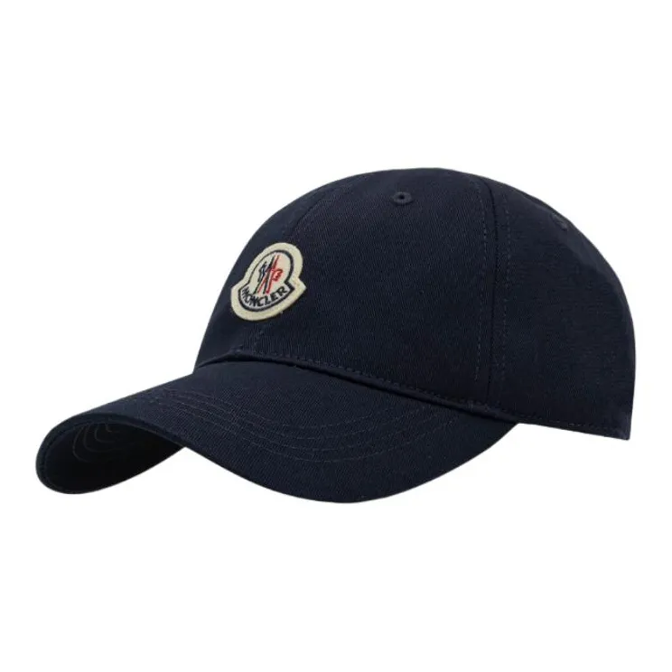 Moncler Cotton Baseball Caps Unisex Navy-0