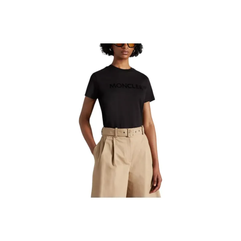 Moncler SS22 T Shirts Women's Black-2