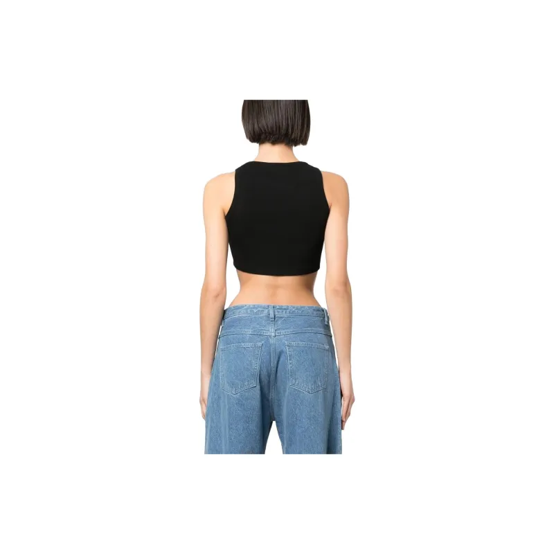 MSGM Tank Tops Women's Black-2