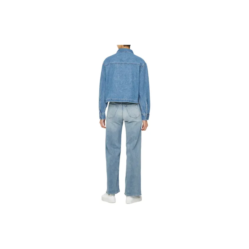 CALVIN KLEIN Denim Jacket Women's Medium Blue-3
