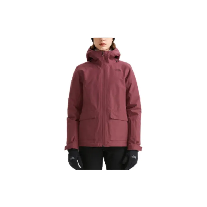 THE NORTH FACE City Outdoor Collection Windbreaker Jackets Women's Brick Red-1