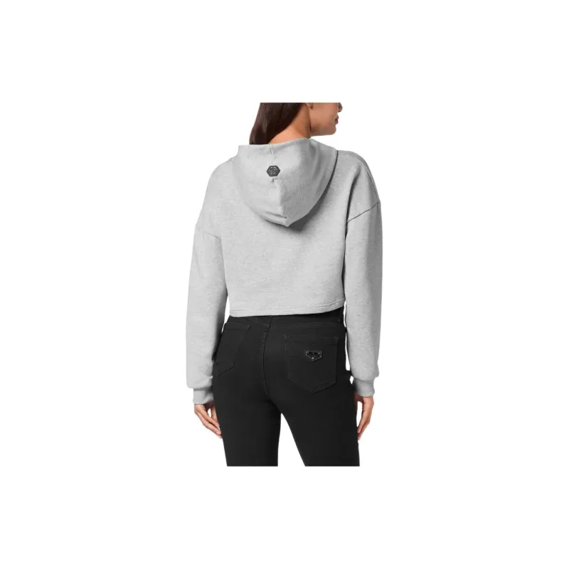 PHILIPP PLEIN Cropped Hoodie-2