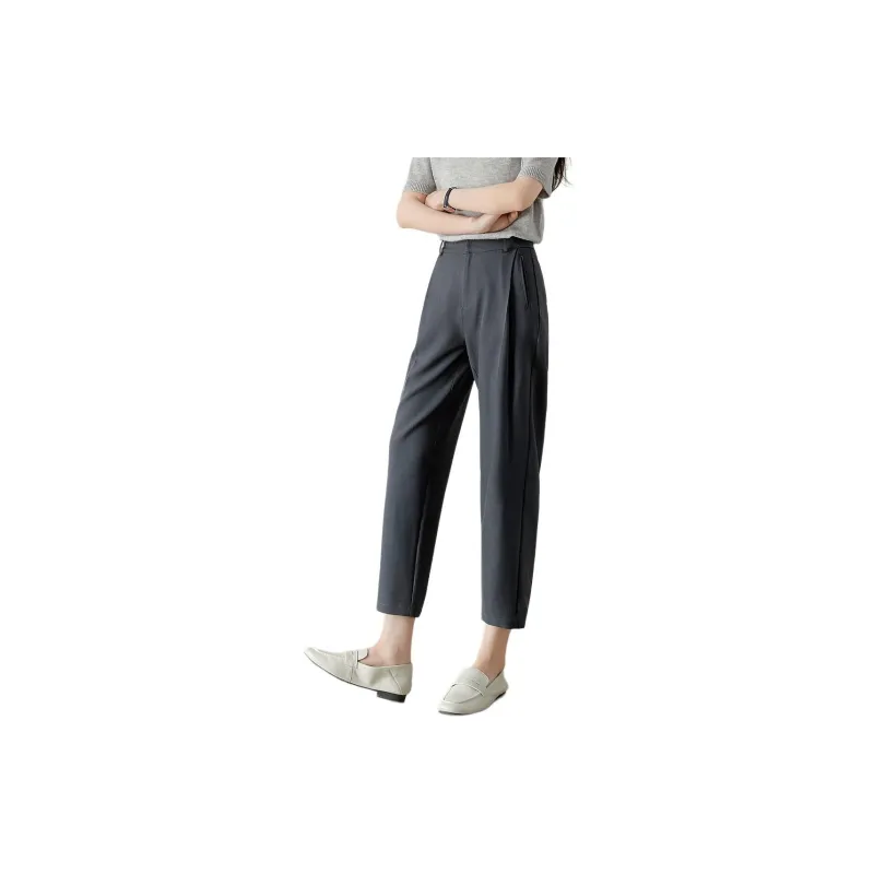 Mo Han Yi Mei Suit Trouser Women's Gray Blue-4