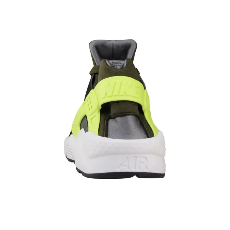 Nike Air Huarache Anti Slip Wear Resistant Low Top Casual Shoes Unisex Black Yellow-2