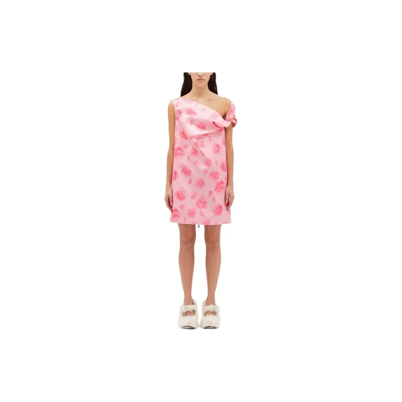 MSGM Floral print Mini Dress-1
