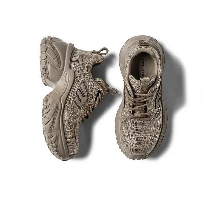 Coup De Foudre Cushioning Height Increasing Low Top Chunky Sneakers Women's-8