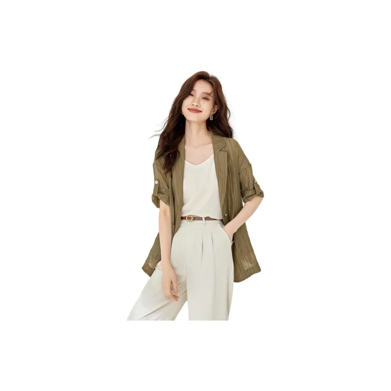 Mo Han Yi Mei Jackets & Coats Women's Coffee-1
