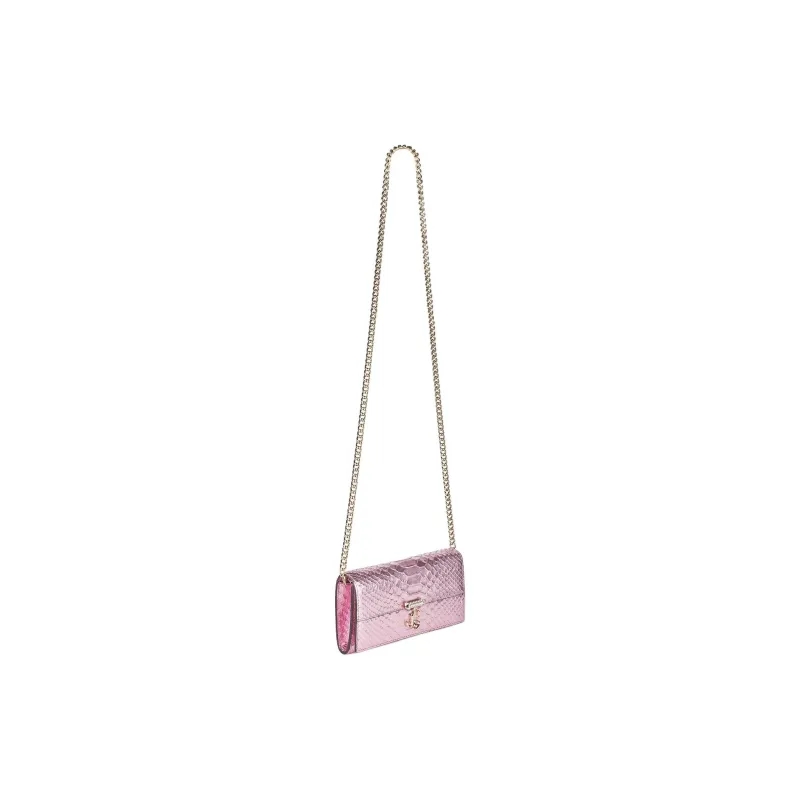 Jimmy Choo Leather Clutch Women's Cherry Blossom Pink-2