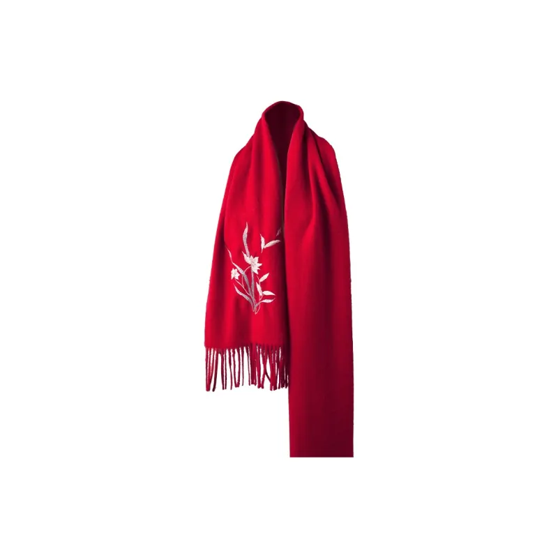 Hang Silk Road 100% Sheep Wool Knit Scarves Women's-10
