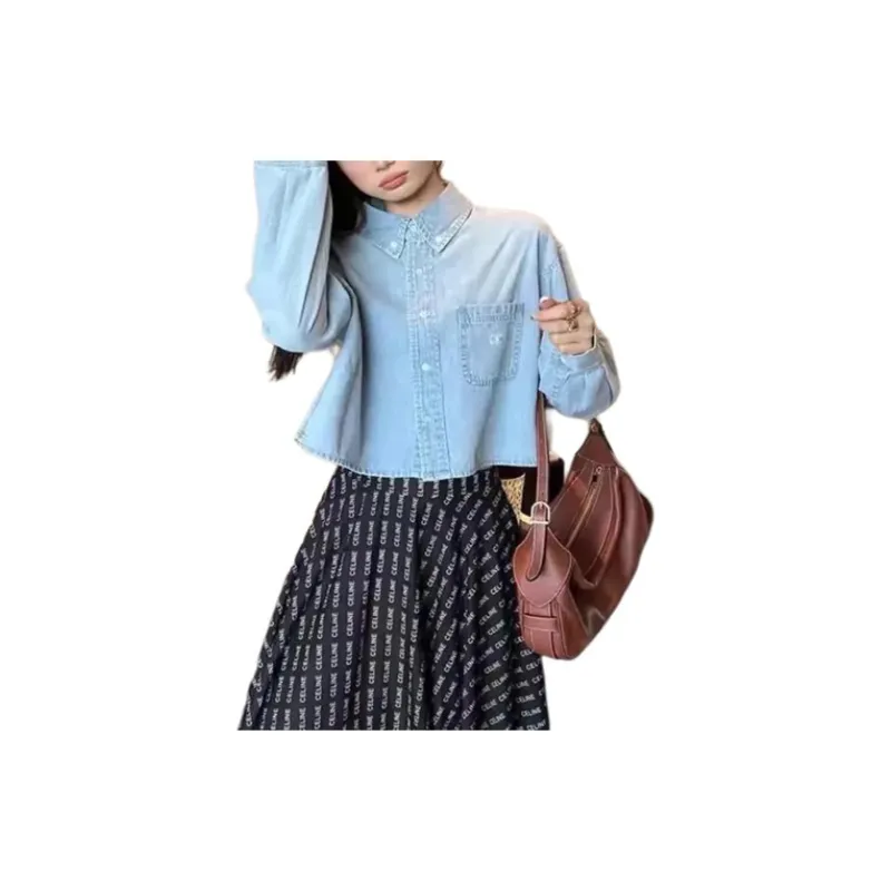 CELINE SS22 Crop Tops Women's Blue-2