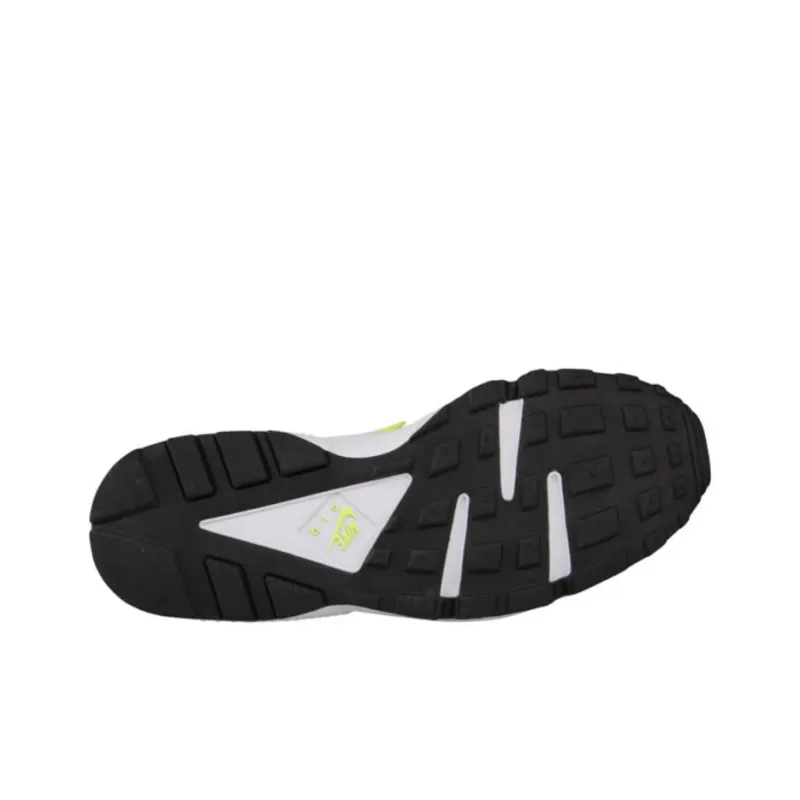 Nike Air Huarache Anti Slip Wear Resistant Low Top Casual Shoes Unisex Black Yellow-3