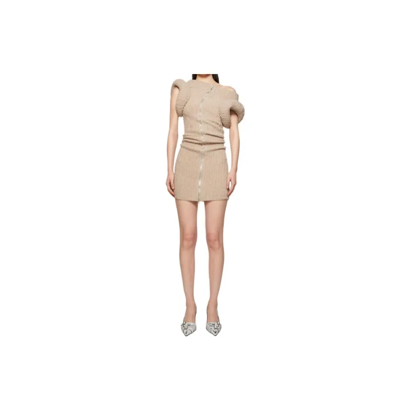 Acne Studios Short Sleeved Dress Women's Washed Pink-1