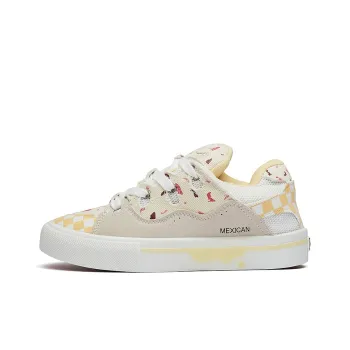 MEXICAN Anti Slip Wear Resistant Low Top Skateboard Shoes Women's Ecru