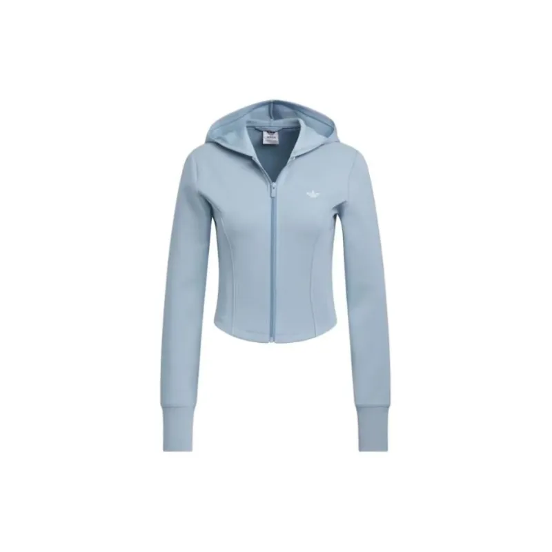 Adidas Originals Corset Hooded Jacket Women's Texture Blue-1