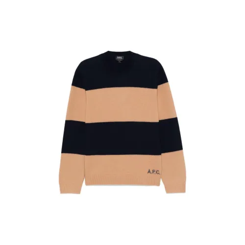 A.P.C Sweaters Men Navy