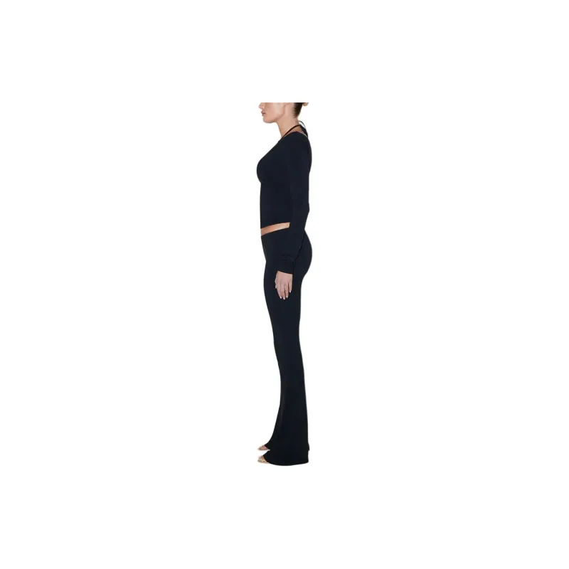 Khy SS24 DROP 008 Soft Stretch Low Rise Pant Casual Pants Women's Black-4
