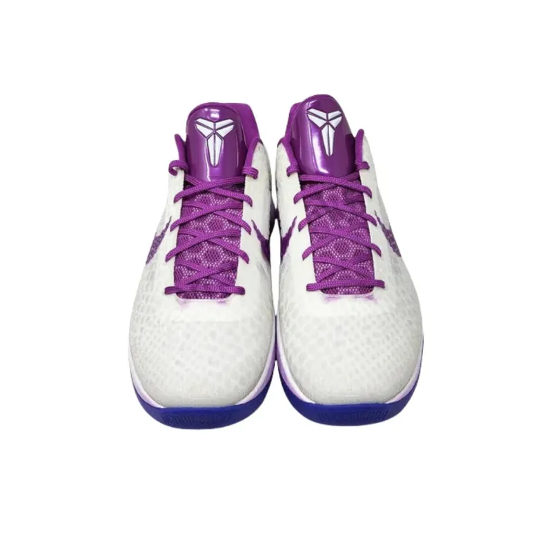 Nike Zoom Kobe 6 Protro PE Durable Breathable Low Top Basketball Shoes Men's White Purple-2
