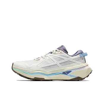 Anta Hunter Fury 2 Anti Slip Wear Resistant Low Top Running Shoes Women's Beige Purple