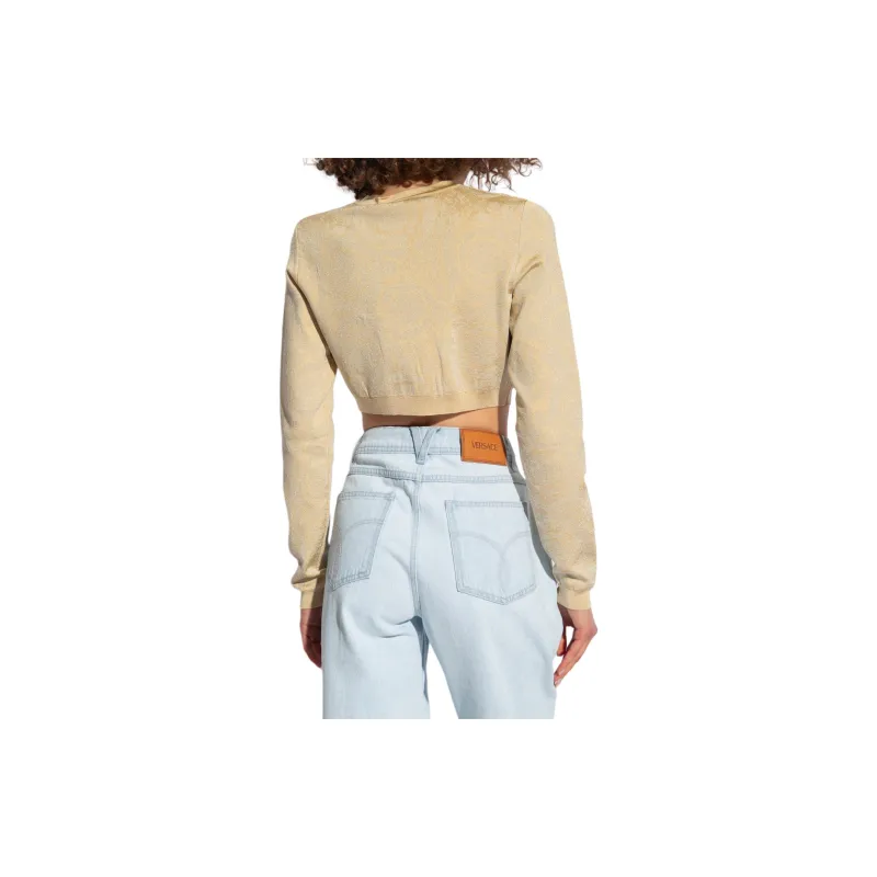 VERSACE Knit Sweater 'Light Sand'-3