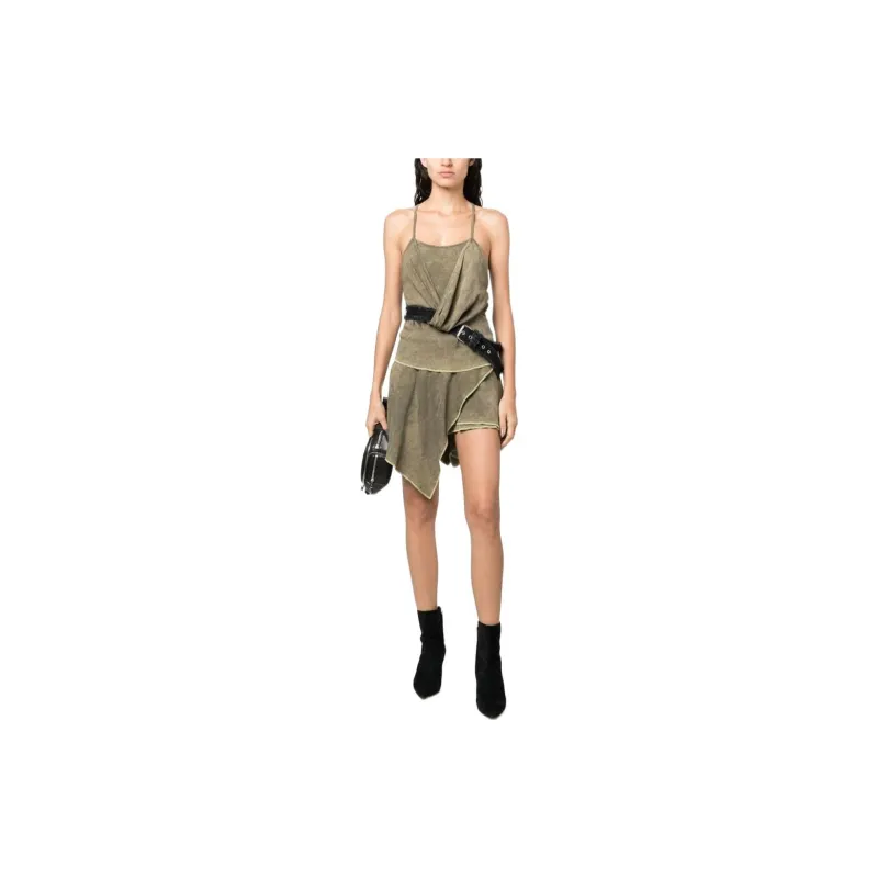 DIESEL Sleeveless Dresses Women's Green-1