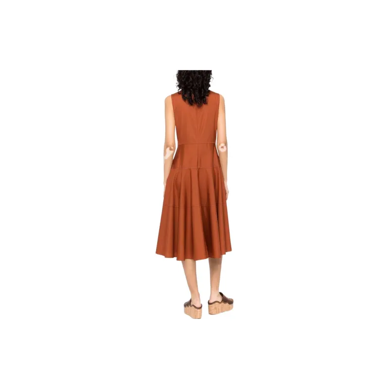 MARNI Sleeveless Dresses Women's Orange-2