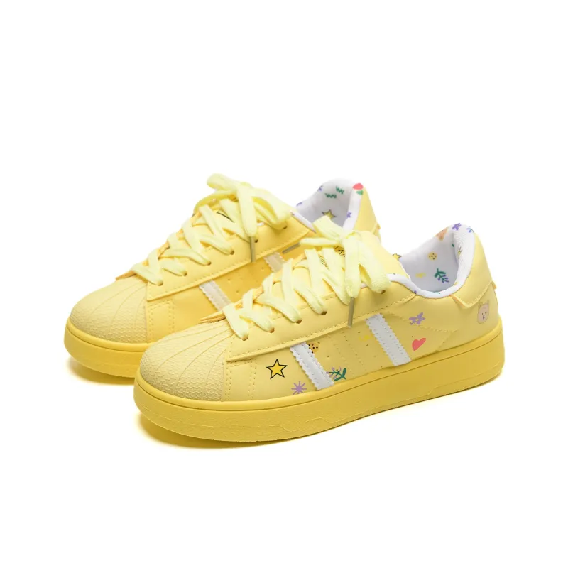 Circle Small Abrasion Resistant Breathable Height Increasing Low Top Skateboard Shoes Women's Box Included-2