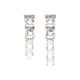Colored Rhinestone Print Puppy Strap-Starlight
