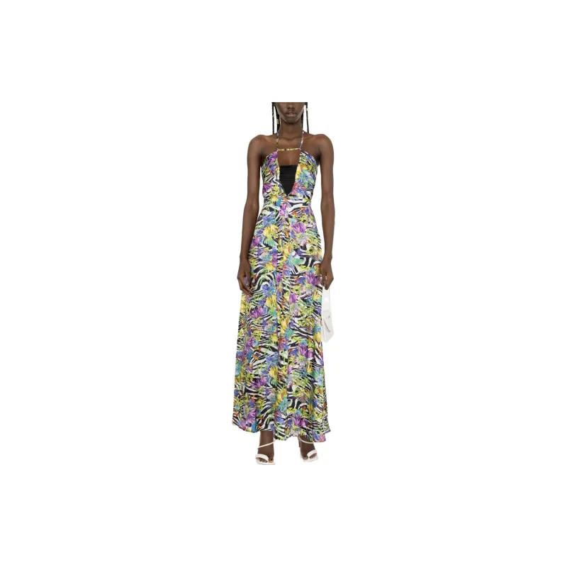 Just Cavalli Printed Halterneck Maxi Dress-1